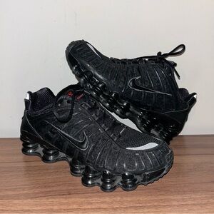 Nike Shox TL Women’s 8.5 Black Metallic Hematite Orange AR3566-002 Shoes